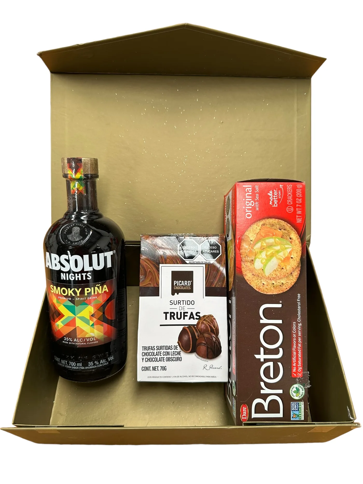 Presentación final de canastas de regalo antes del envío